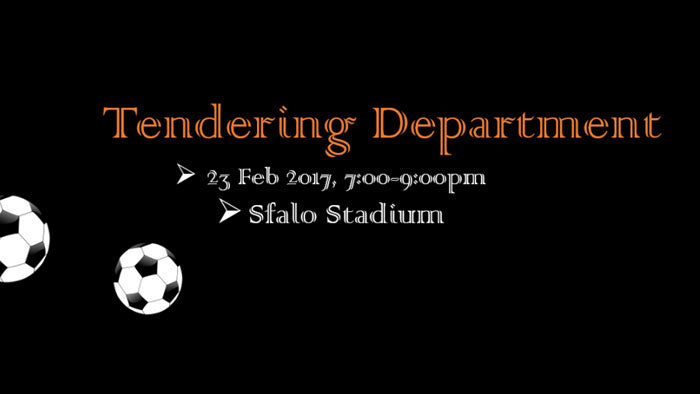 Tendering Department Indoor Football Activity